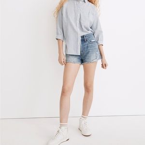 Madewell Relaxed Denim Shorts in Renfield Wash: Destructed, NWT, size 26